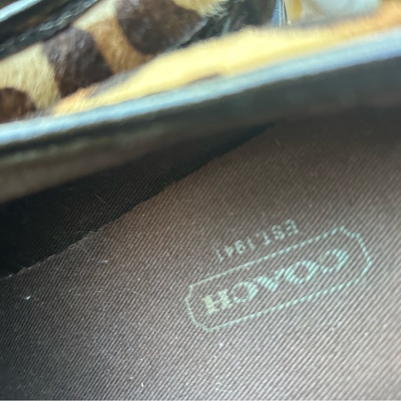 Coach 7.5 Signature C Zorra sneakers with cheetah trim. Really good shape. - Picture 7 of 12